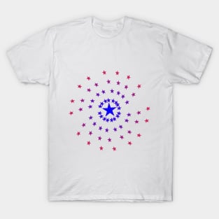 Stars in Red and Blue T-Shirt